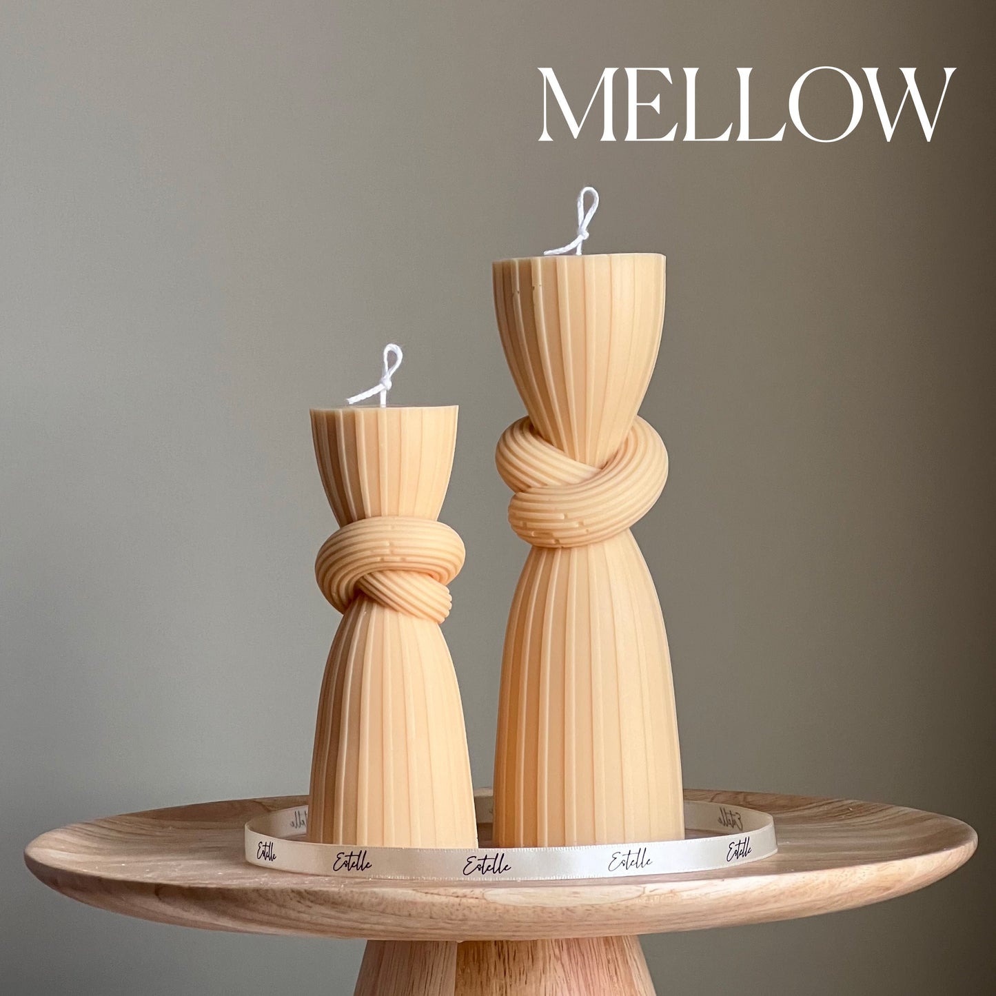 Knot Tall Pillar Candle Set
