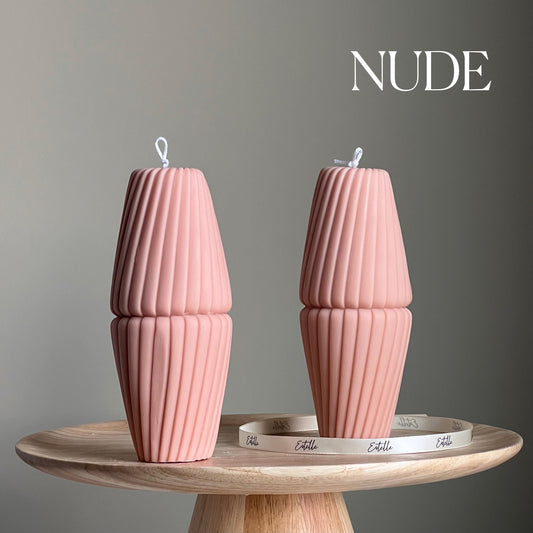 Geometric Pillar Candle