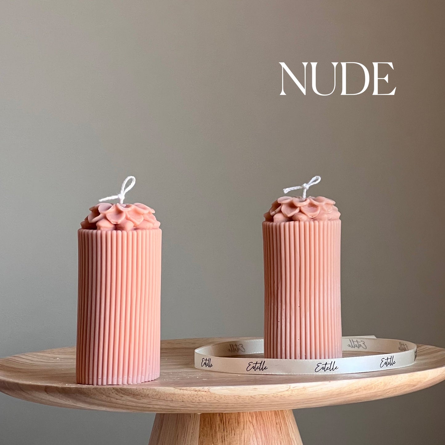 Flower Pillar Candle