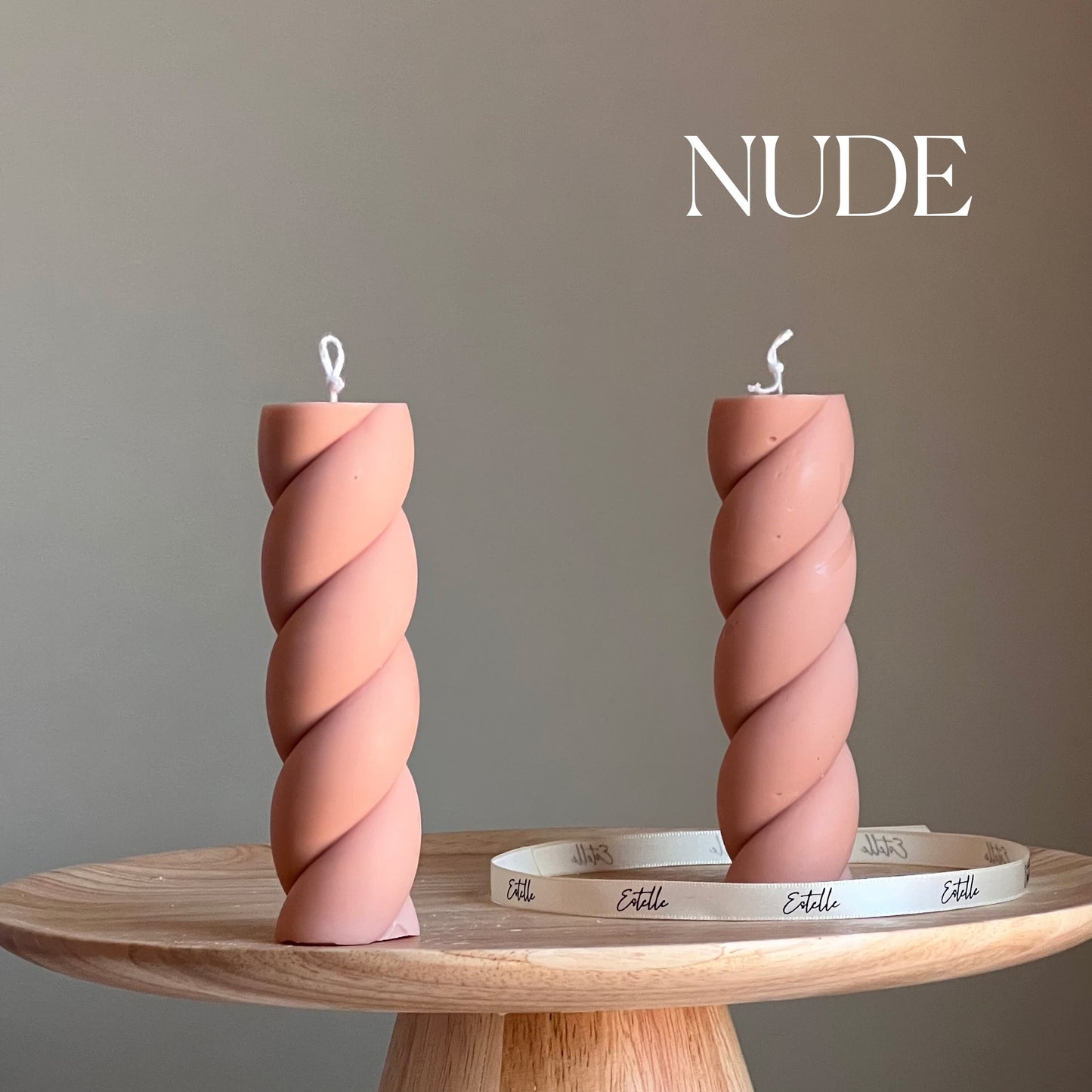 Swirl Pillar Candle