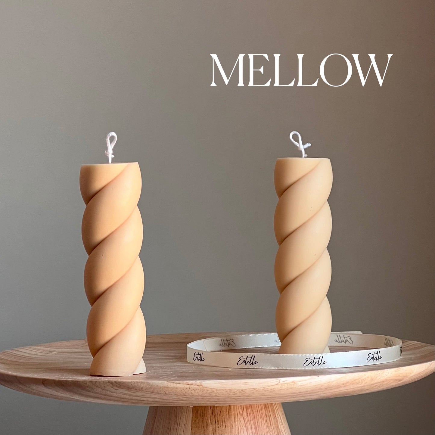 Swirl Pillar Candle