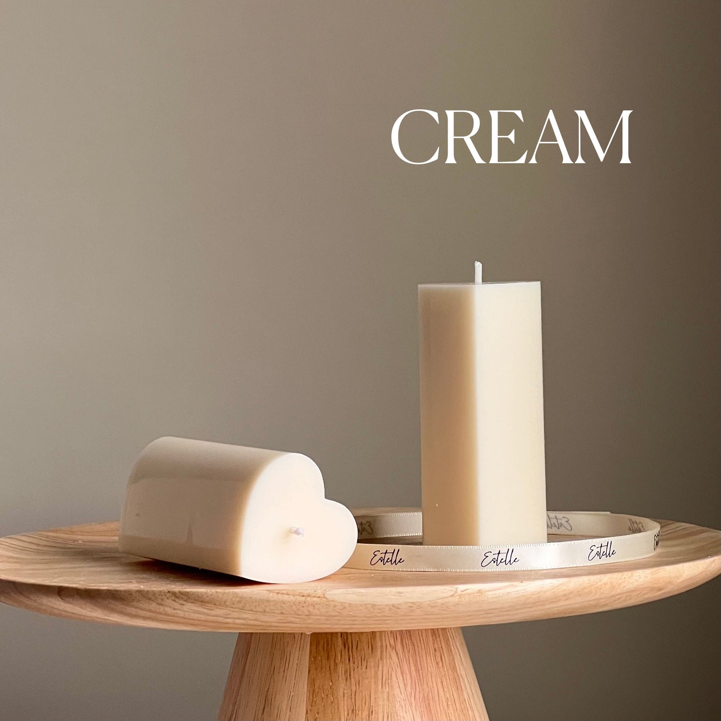 Heart Pillar Candle