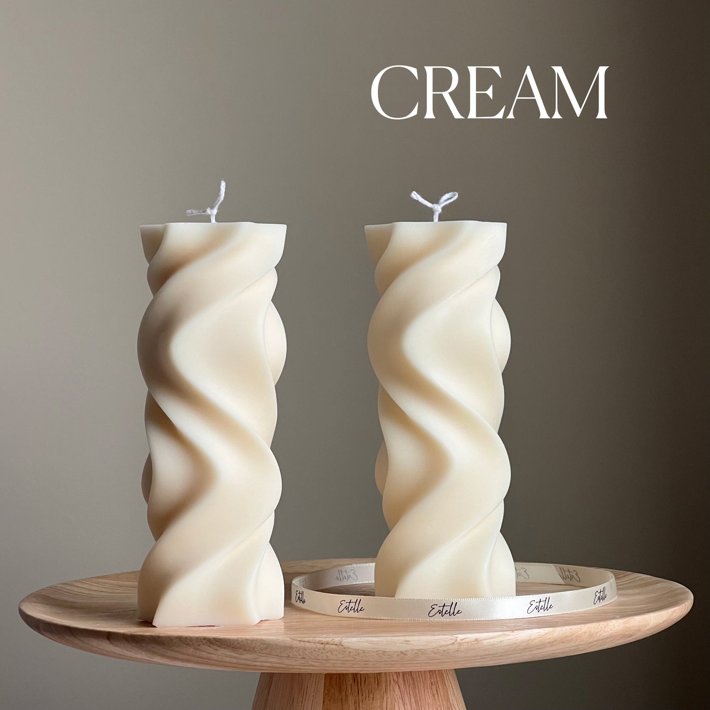 Wavy Pillar Candle