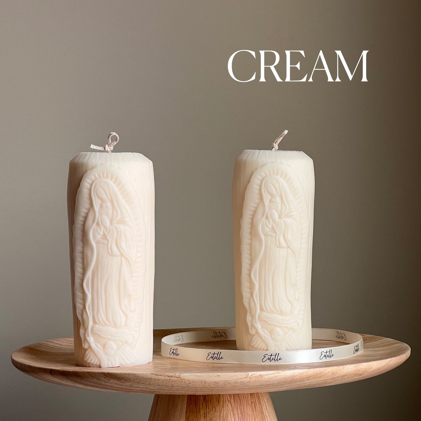 Mother Mary Pillar Candle