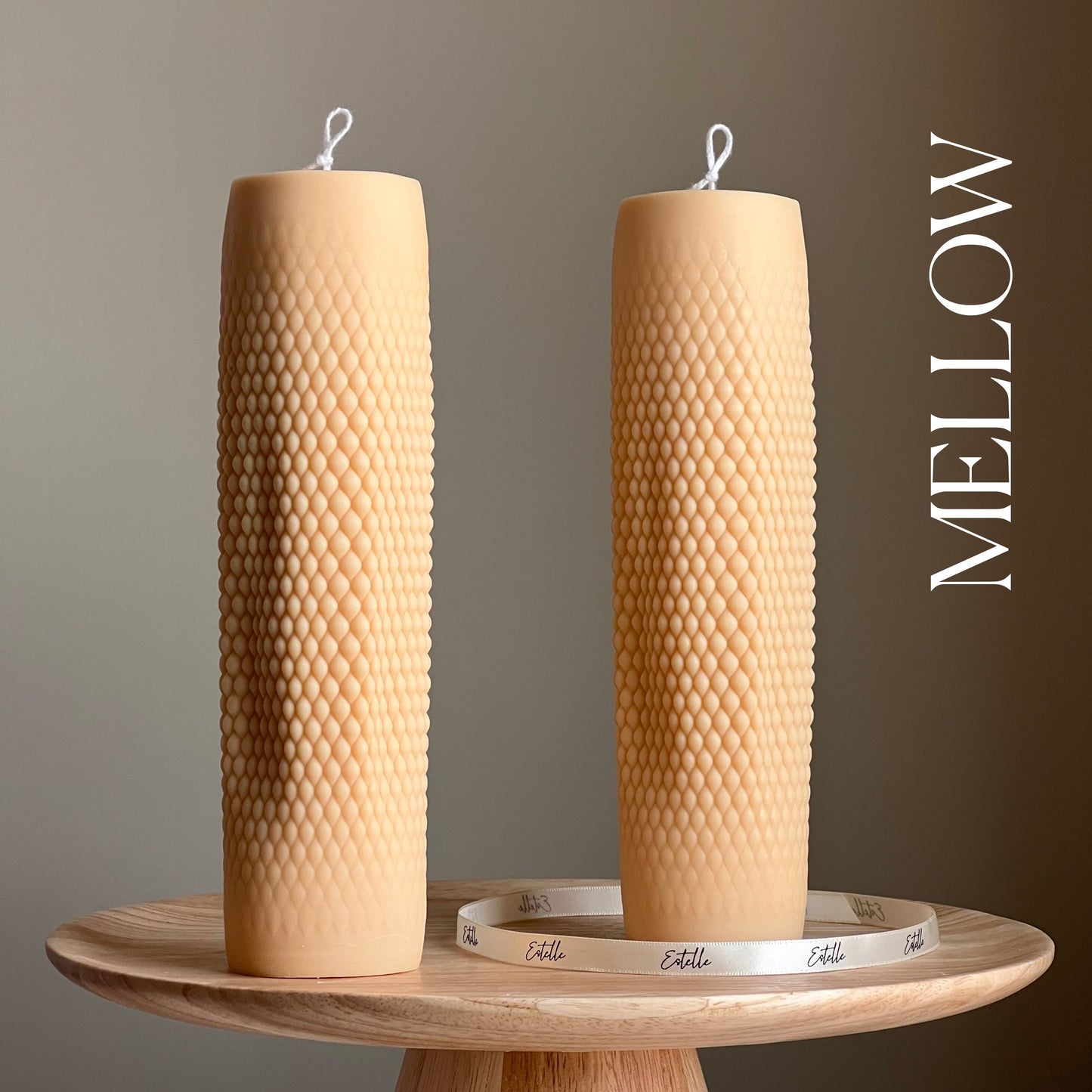 Tall Dotted Pillar Candle