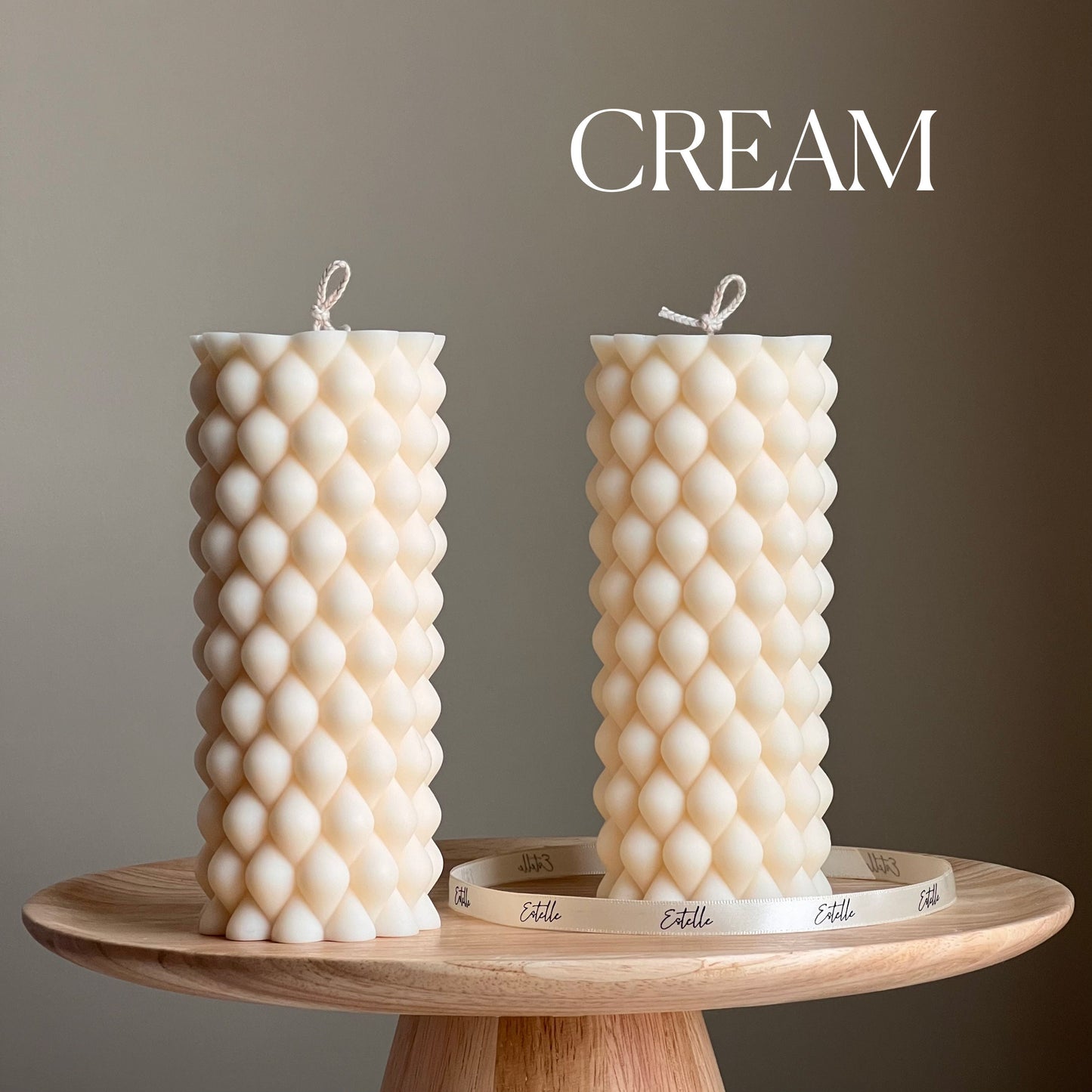 Tall Bubble Pillar Candle
