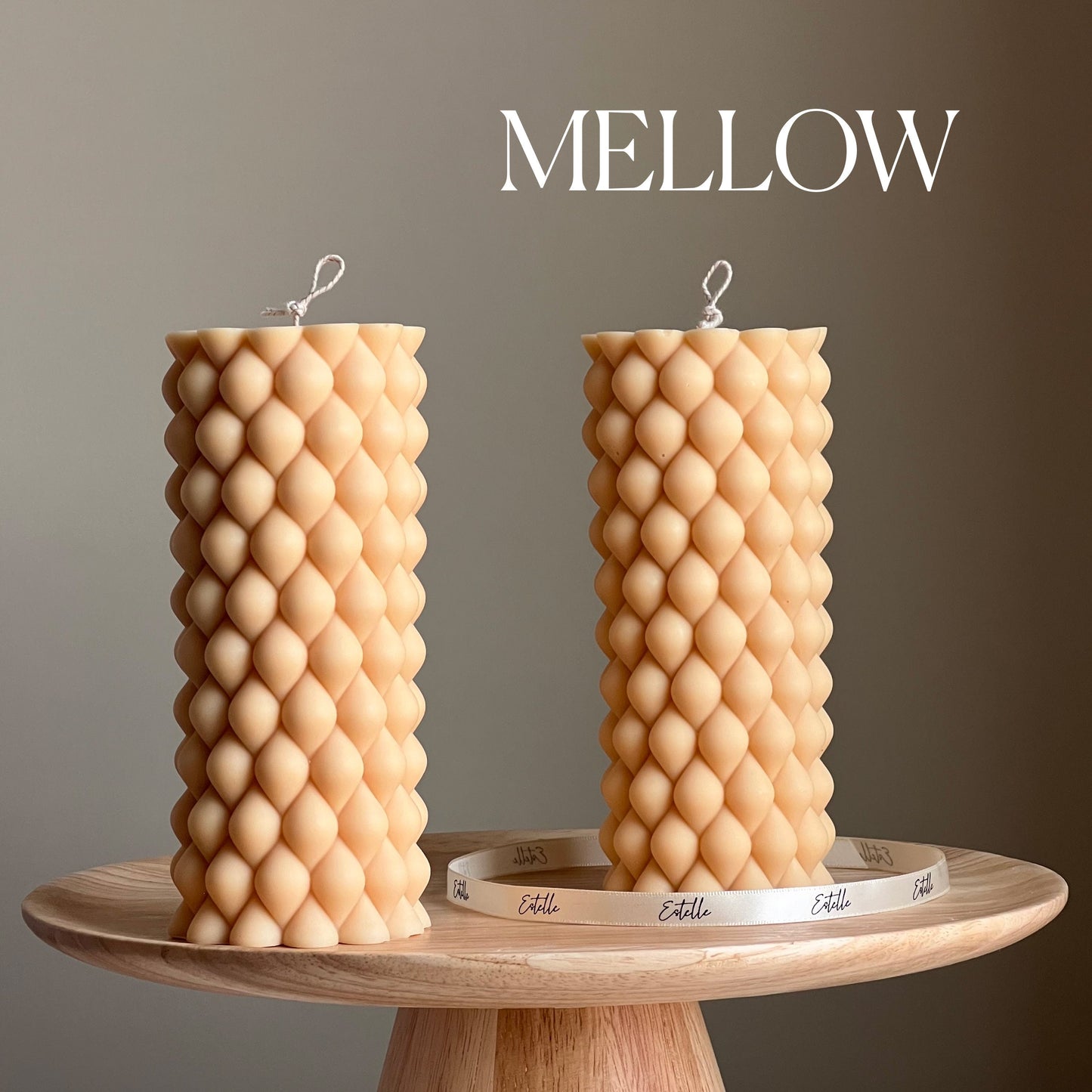 Tall Bubble Pillar Candle
