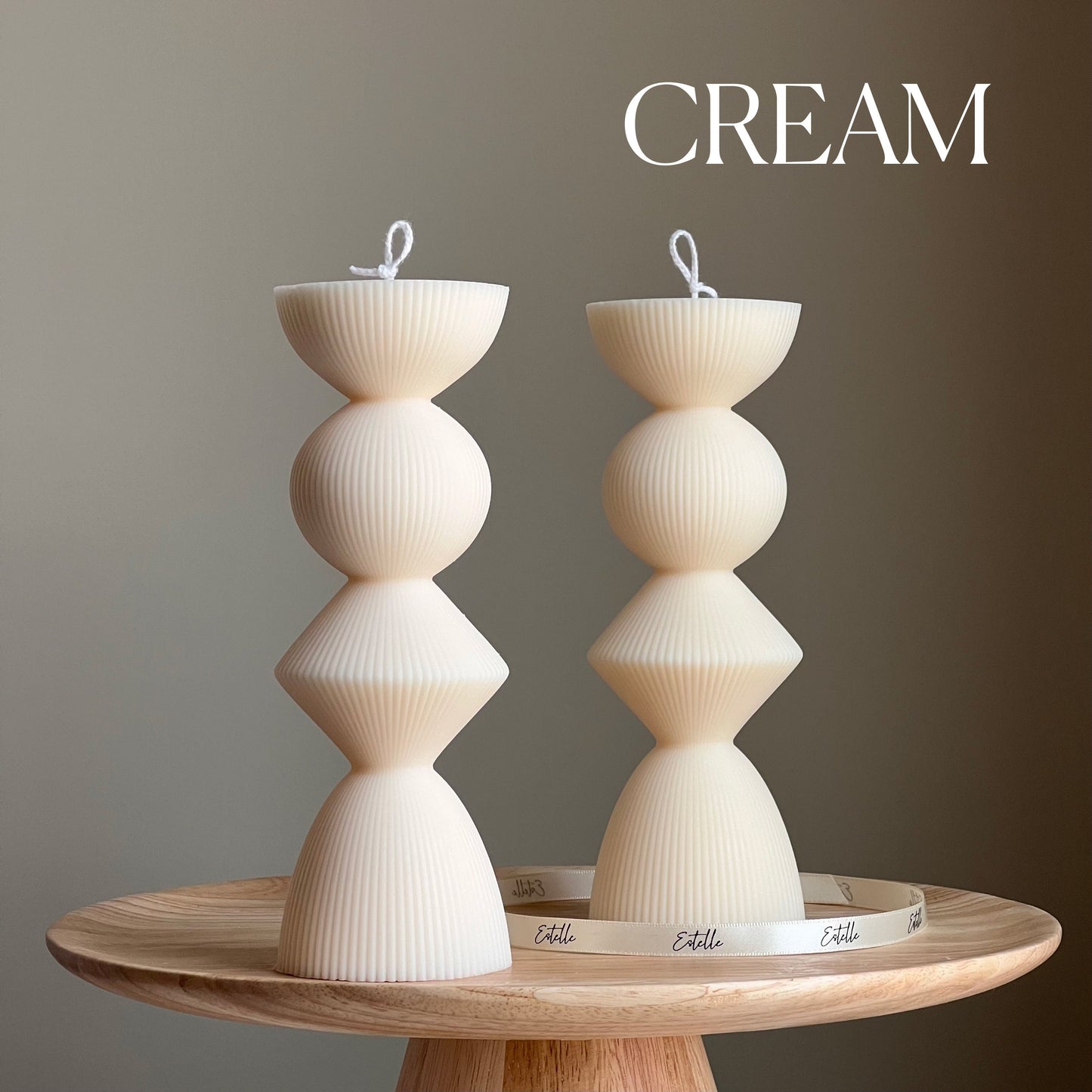 Geometric Pillar Candle