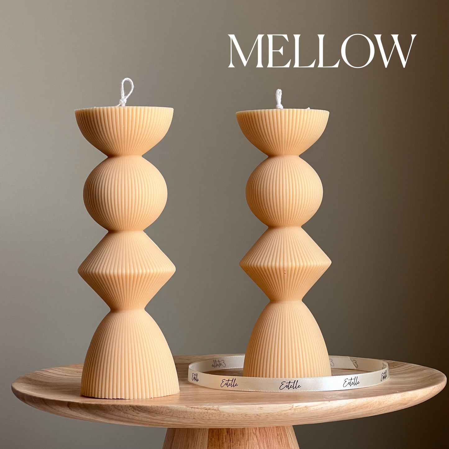 Geometric Pillar Candle