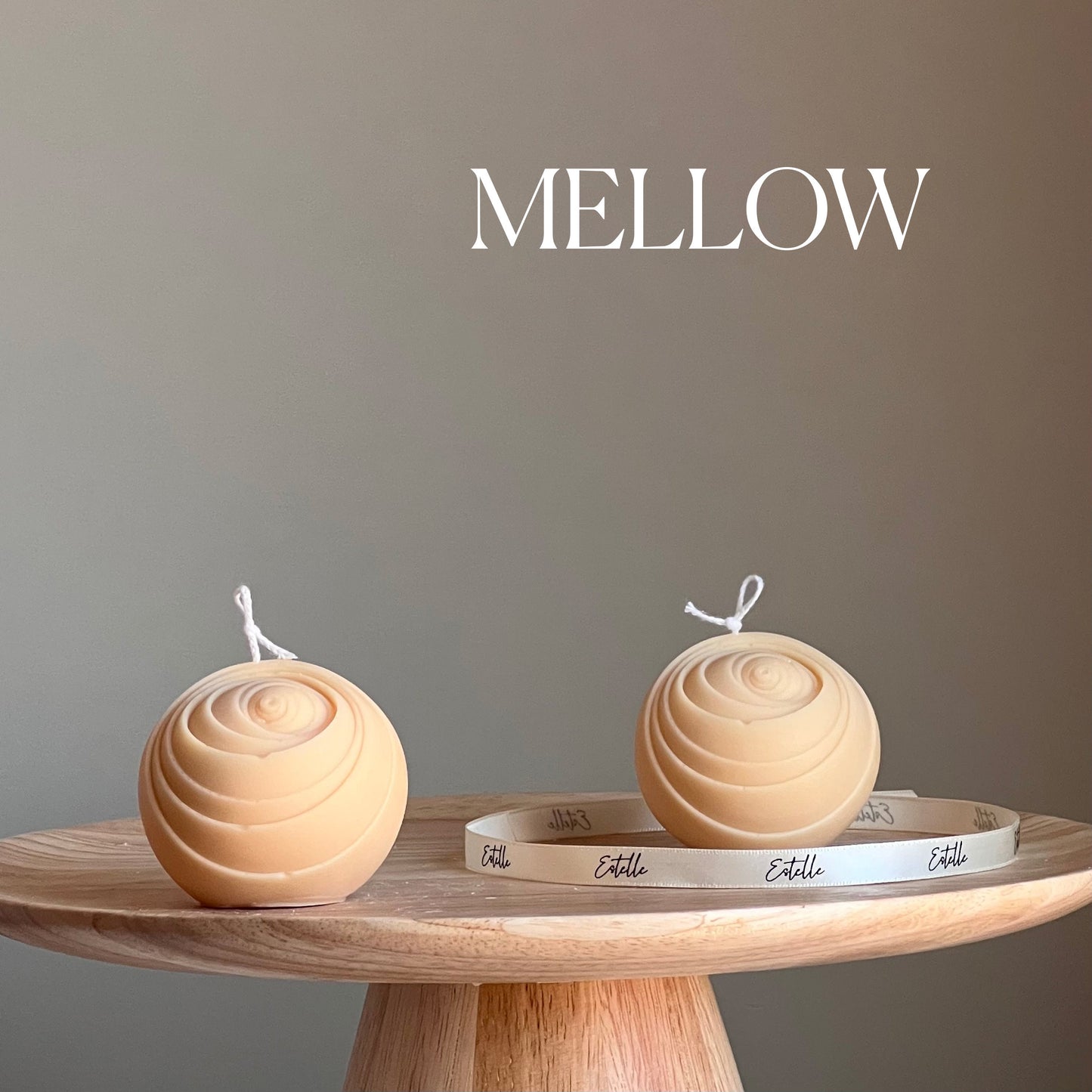 Lined Ball Candle
