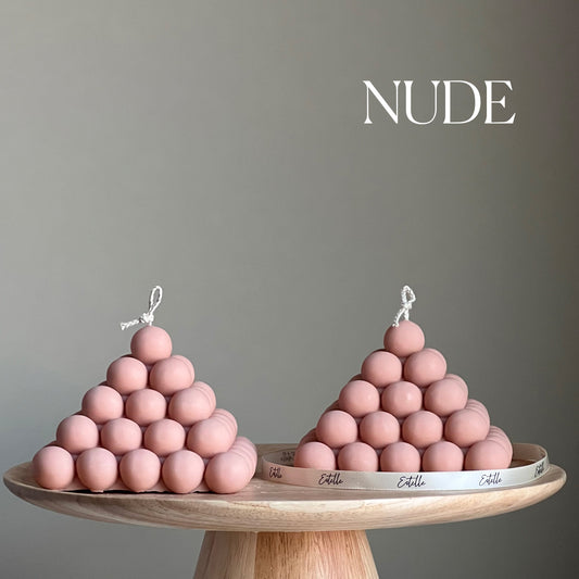 Large Bubble Pyramid Candle