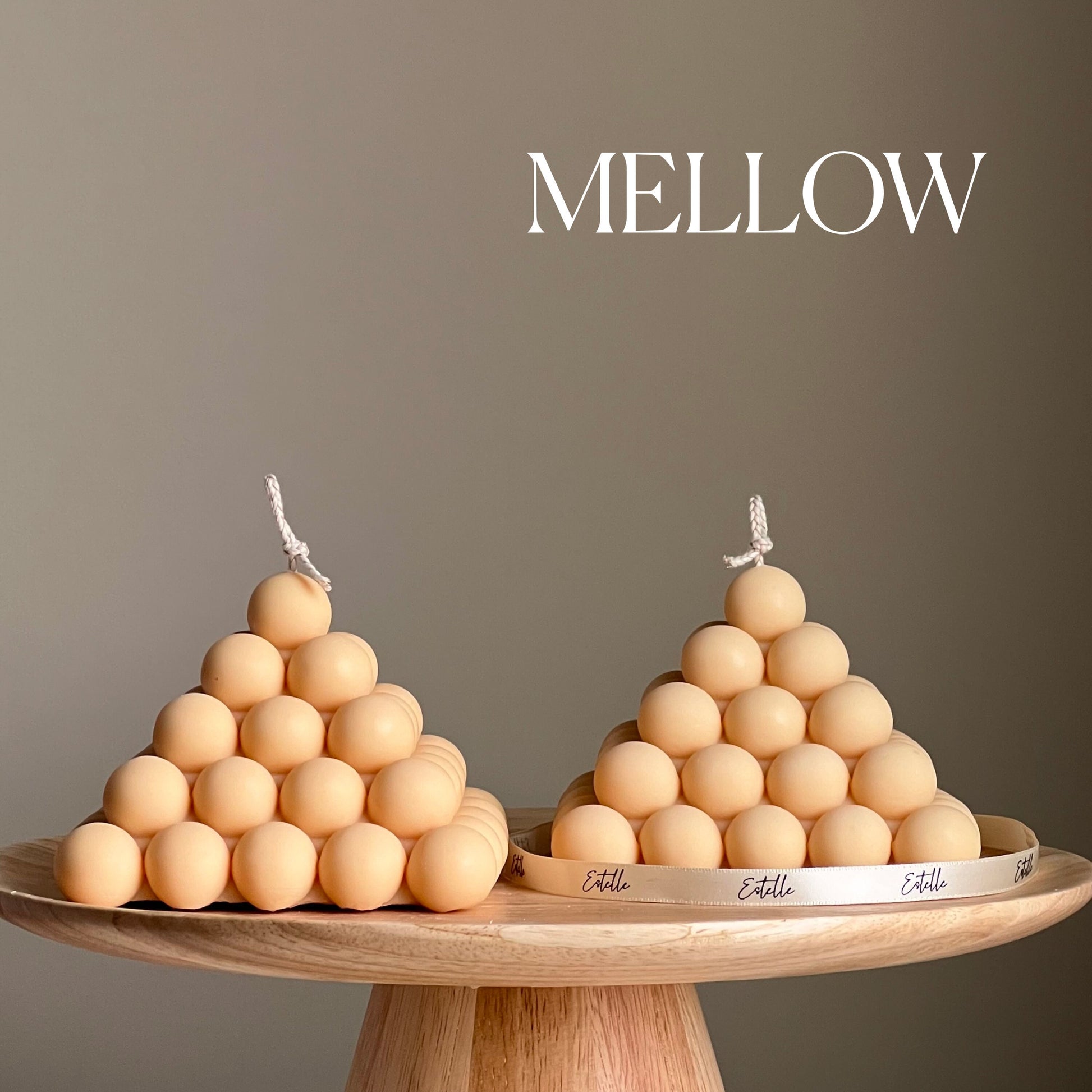 Large Bubble Pyramid Candle