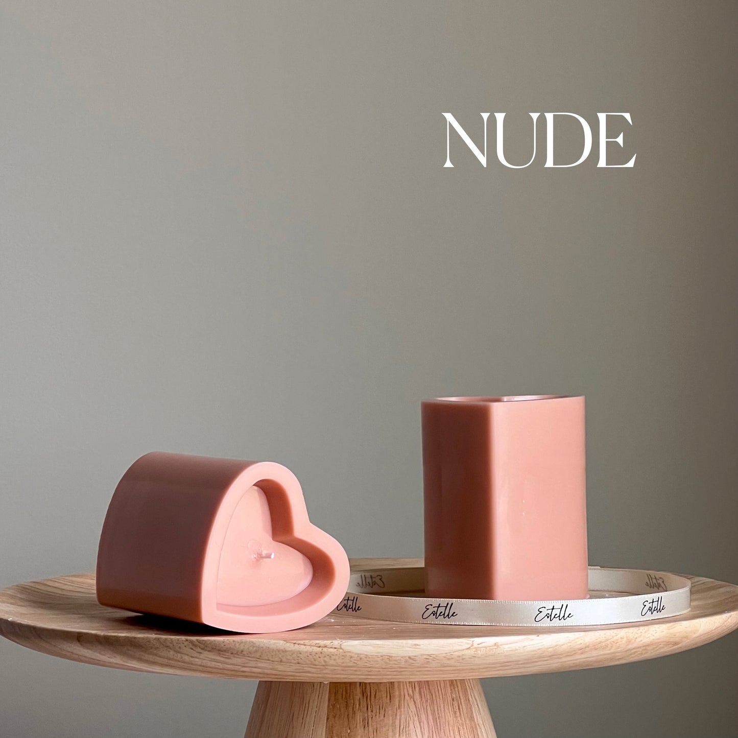 Heart Pillar Candle