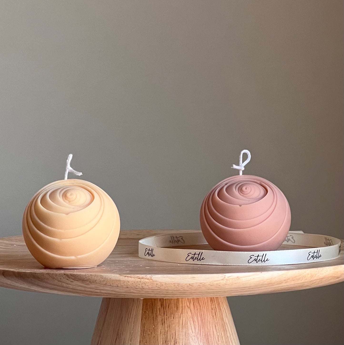 Lined Ball Candle