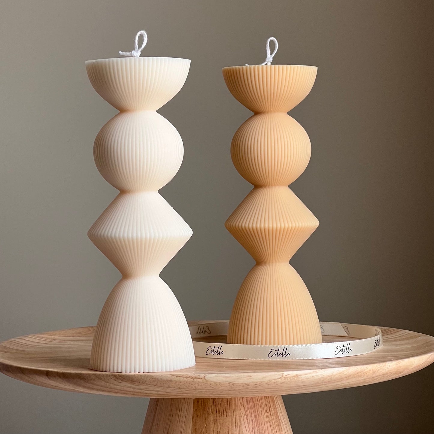 Geometric Pillar Candle