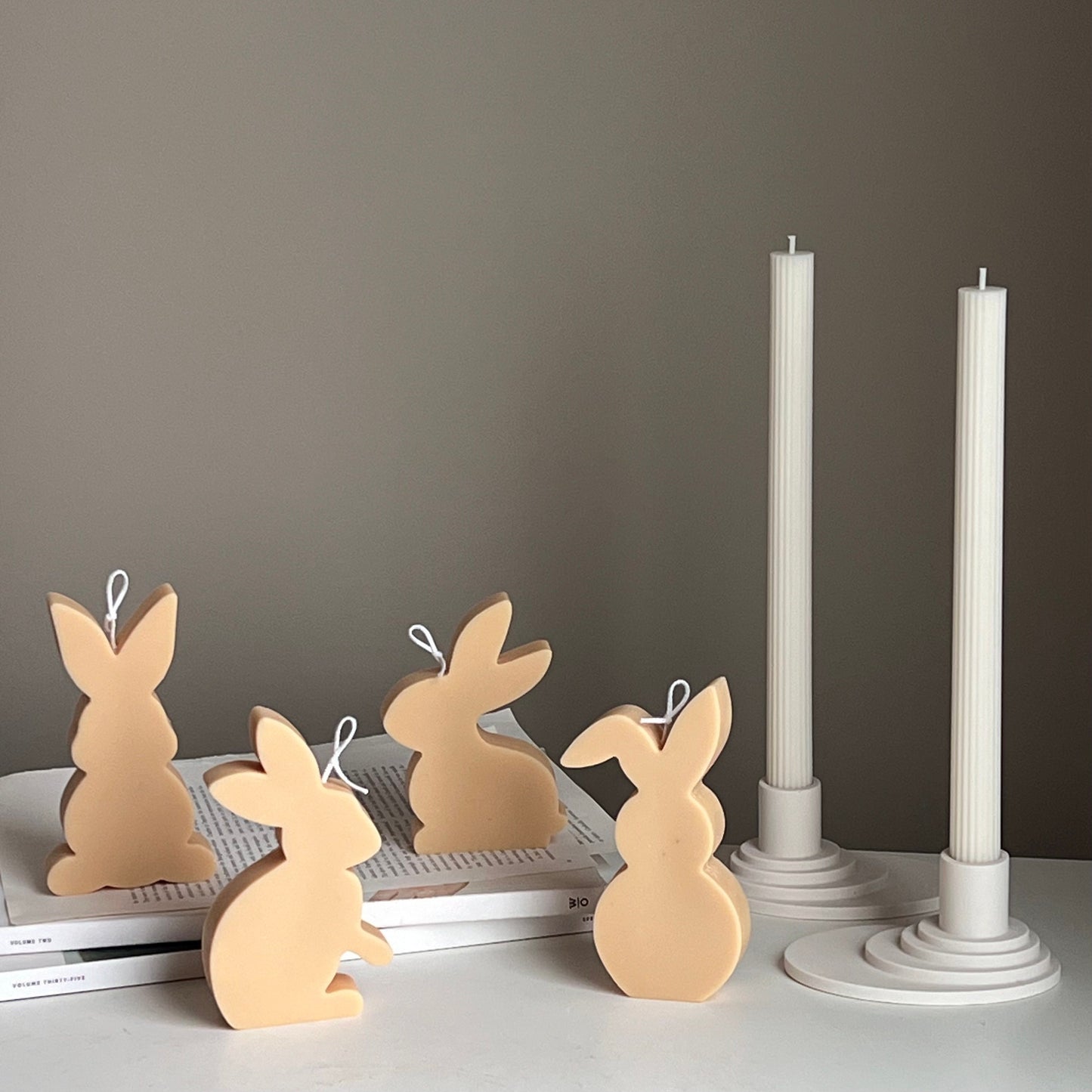 Easter Bunny Candle Set