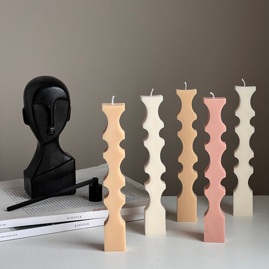 Greko Geometric Column Candle