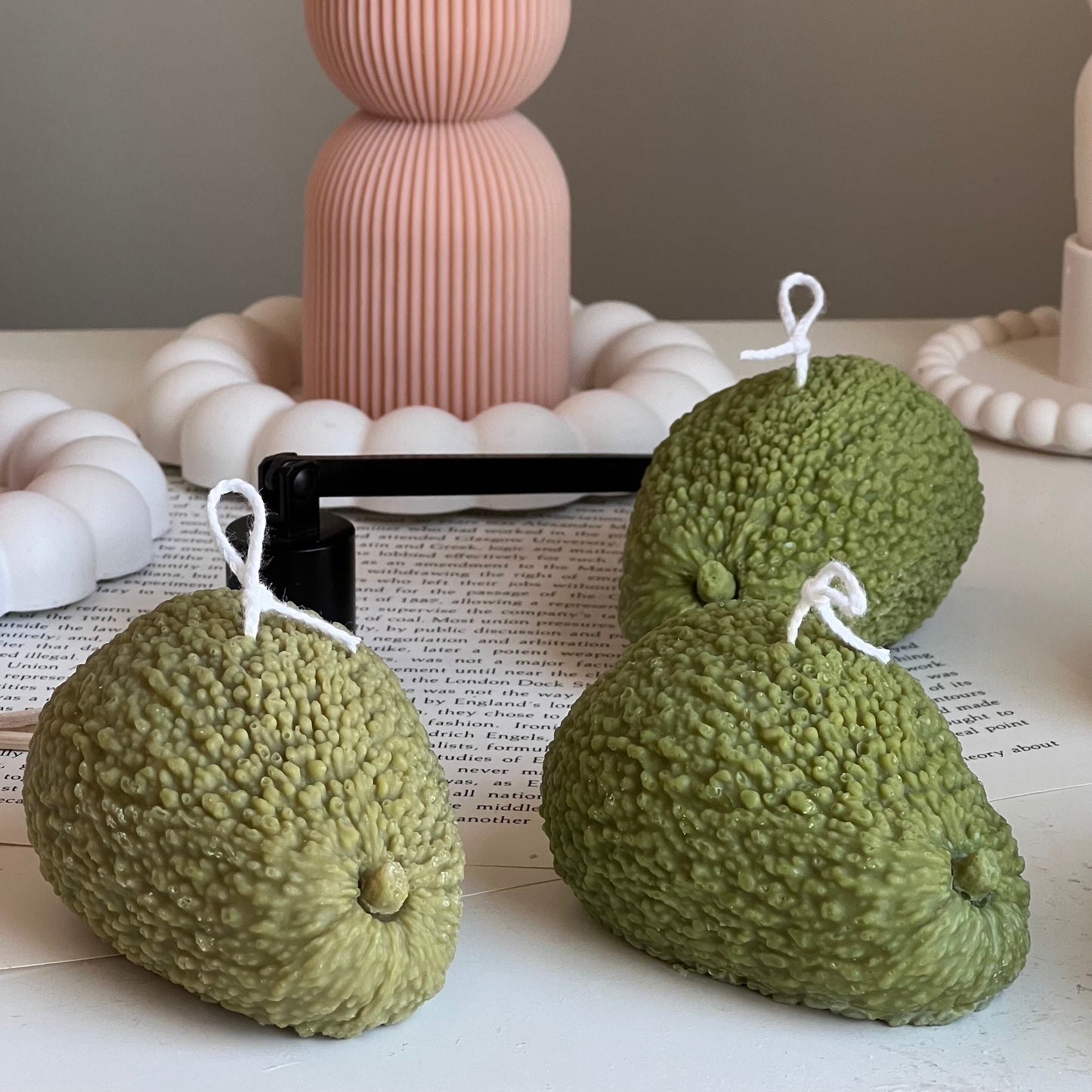 Avocado Shaped Candle