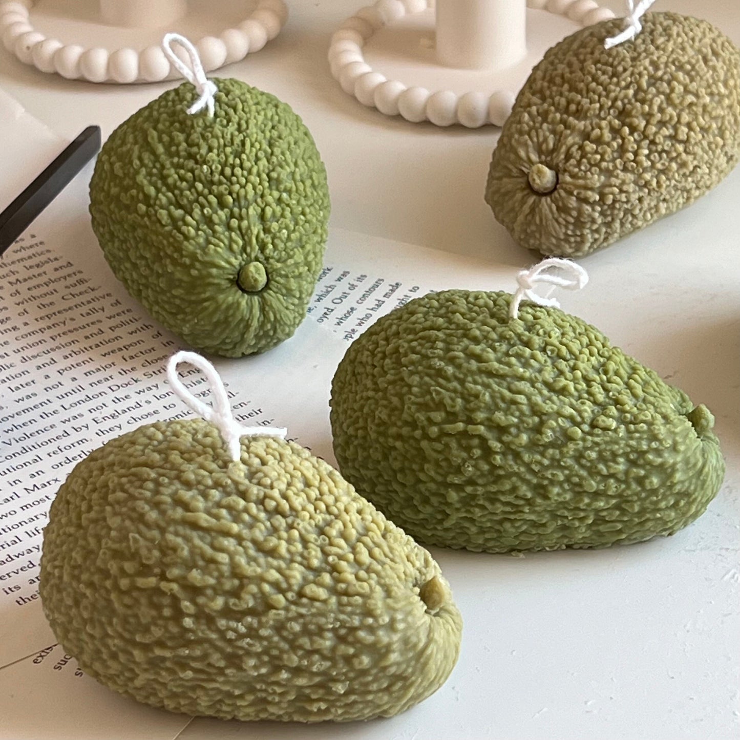 Avocado Shaped Candle