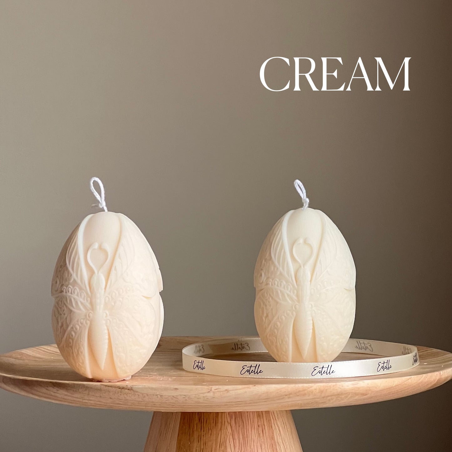 Easter Egg Butterfly Candle