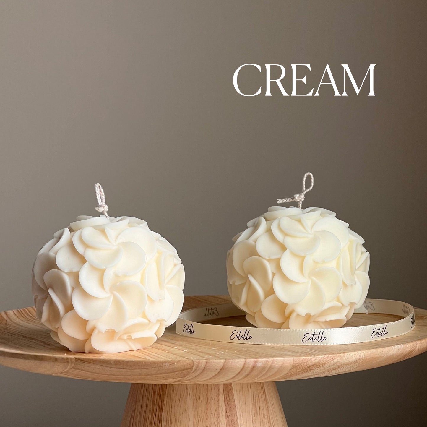 Plumeria Flower Ball Candle