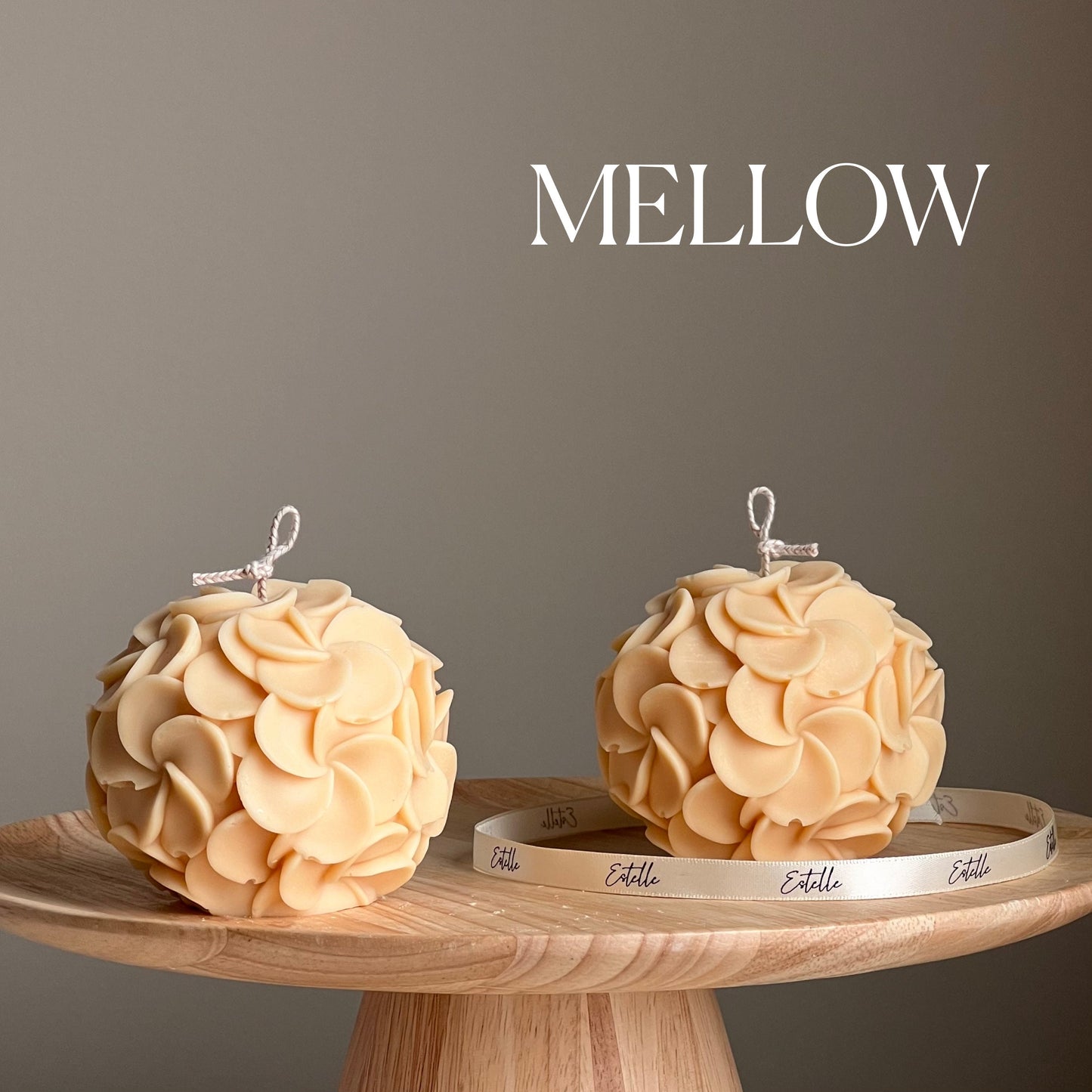 Plumeria Flower Ball Candle