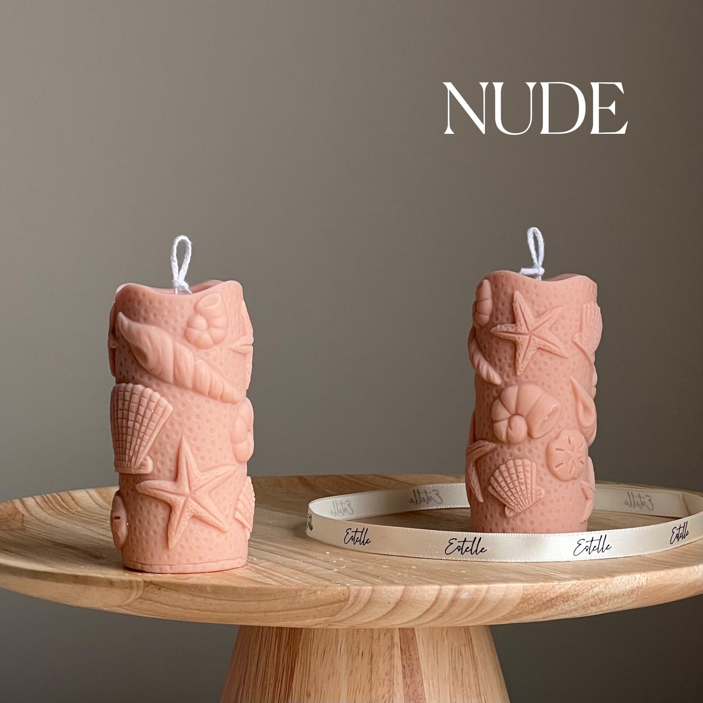 Shell Conch Pillar Candle