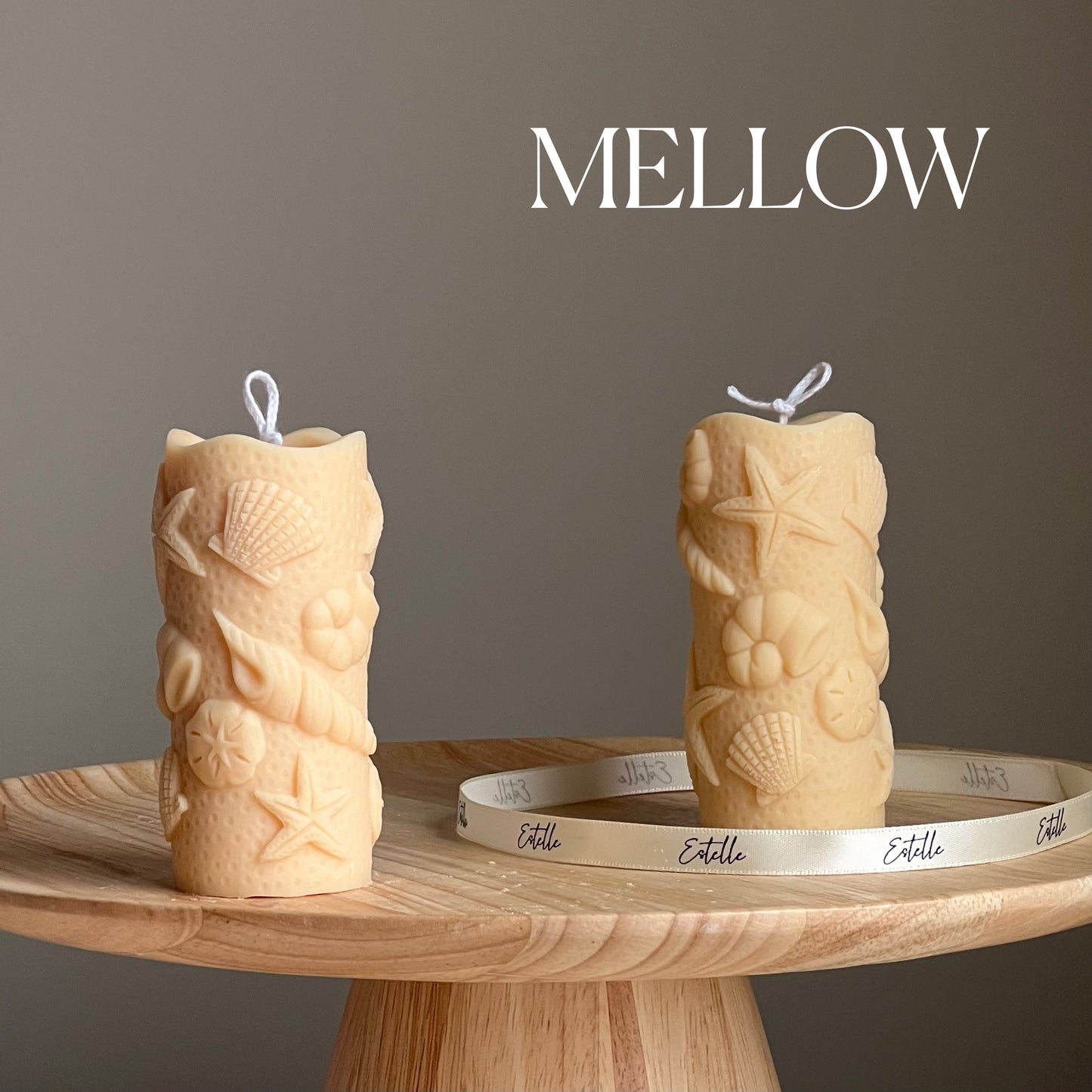 Shell Conch Pillar Candle