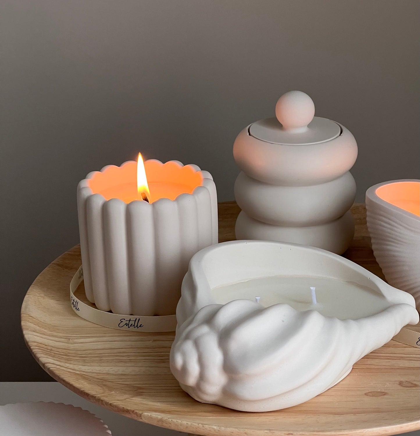 Ribbed Jar Soy Wax Candle