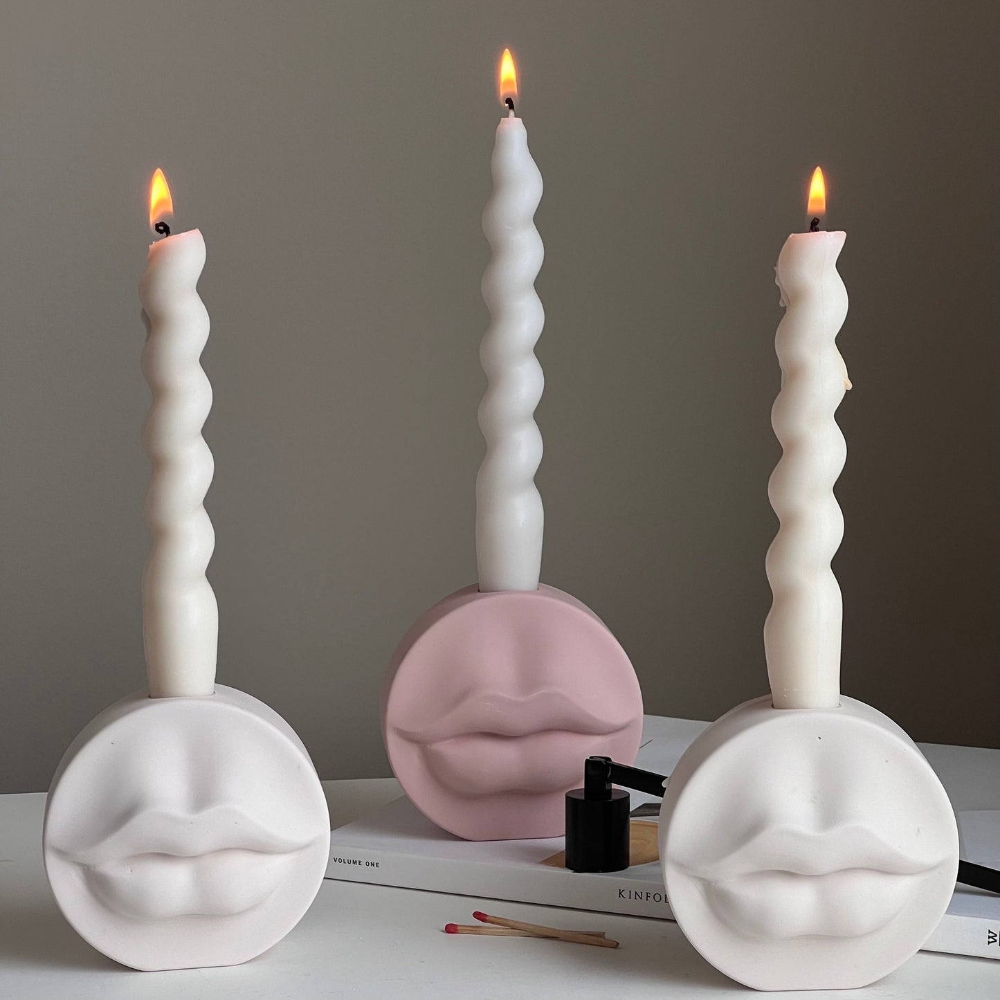 Lips Candlestick Holder