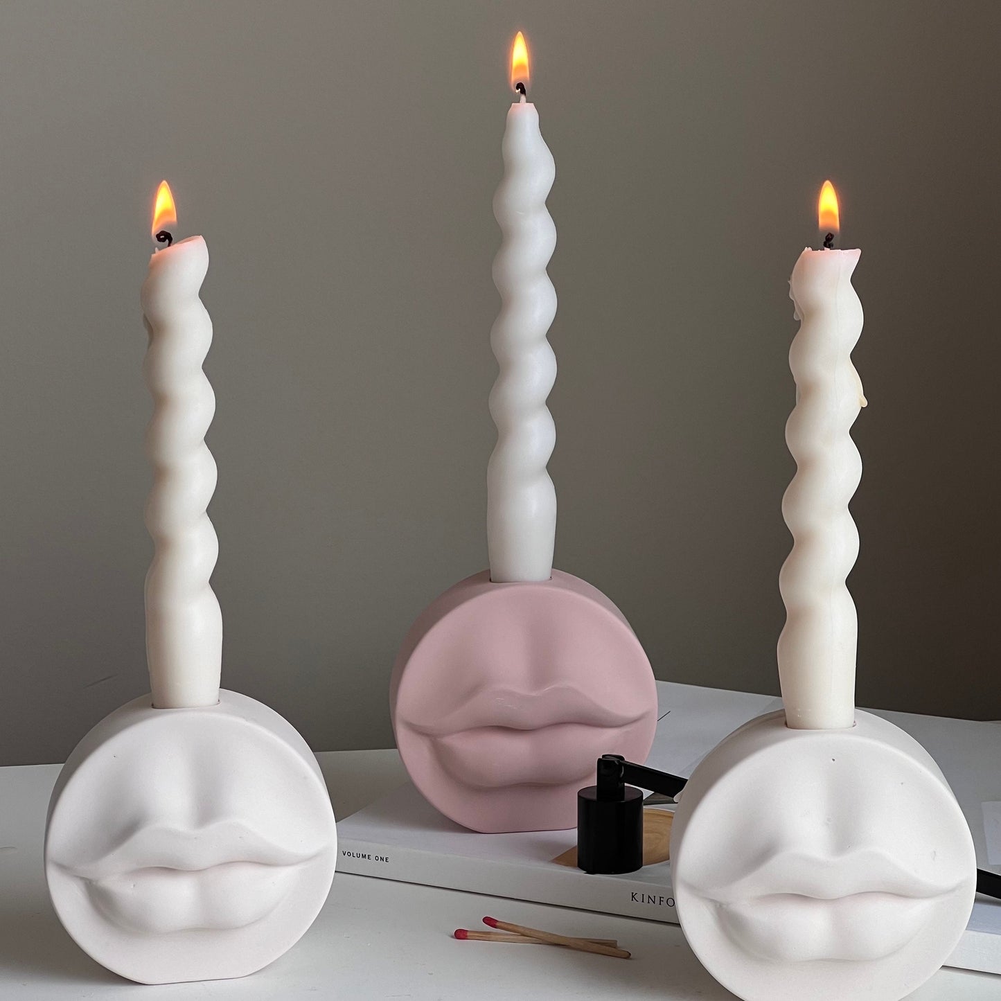 Lips Candlestick Holder