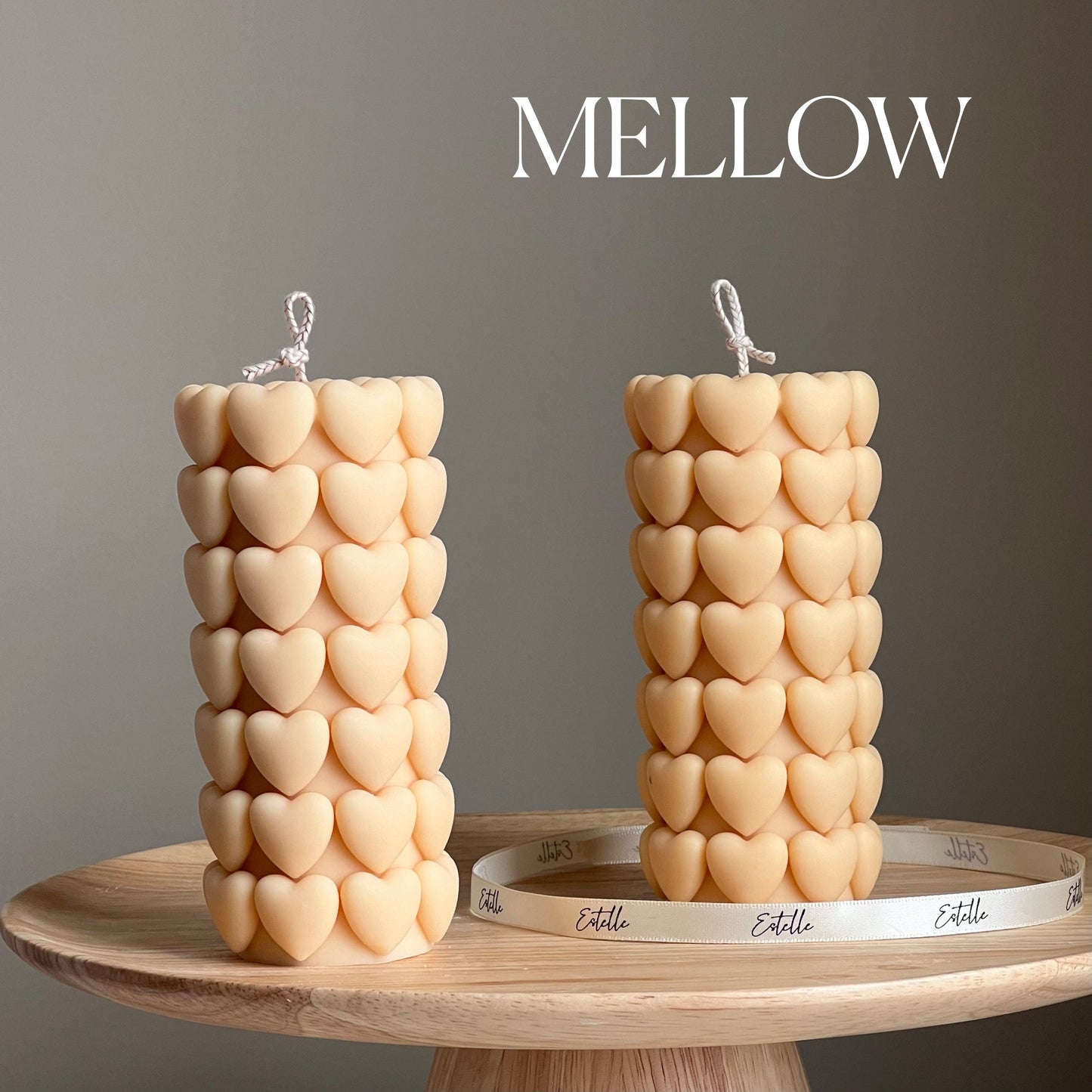 Heart Pillar Candle