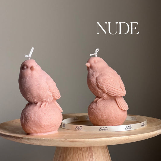 Handmade Bird Soy Wax Candle: Sculptural Home Decor Gift