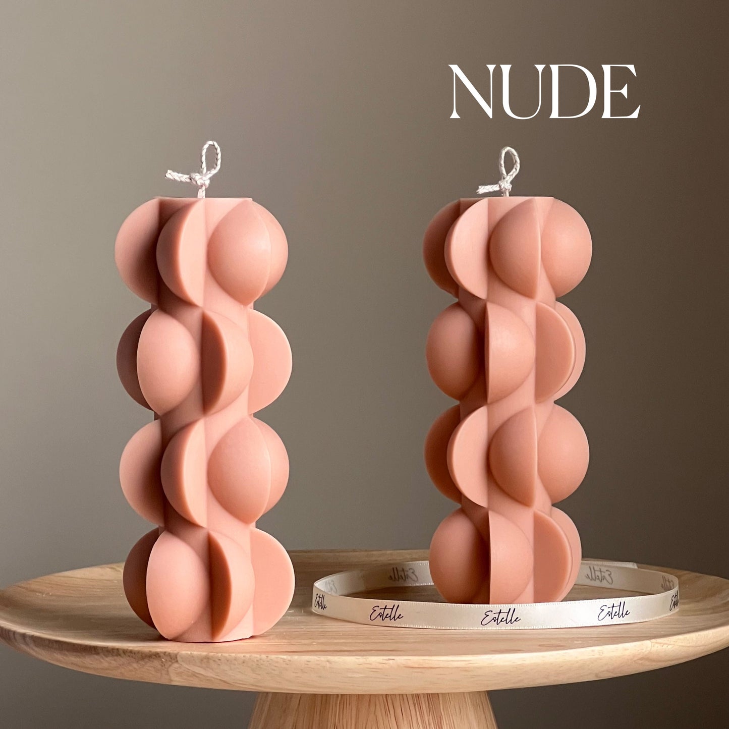 Geometric Pillar Candle