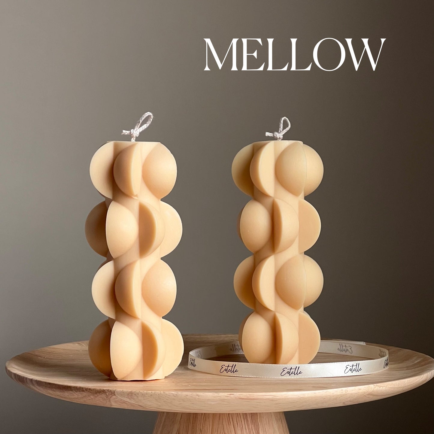 Geometric Pillar Candle