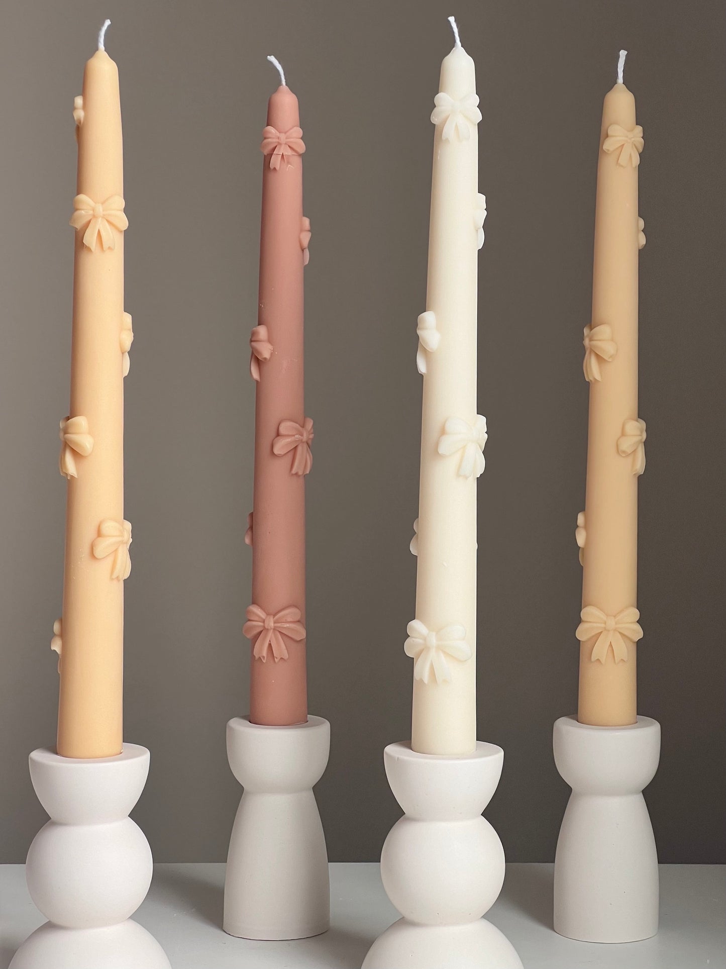 Ribbon Taper Candle