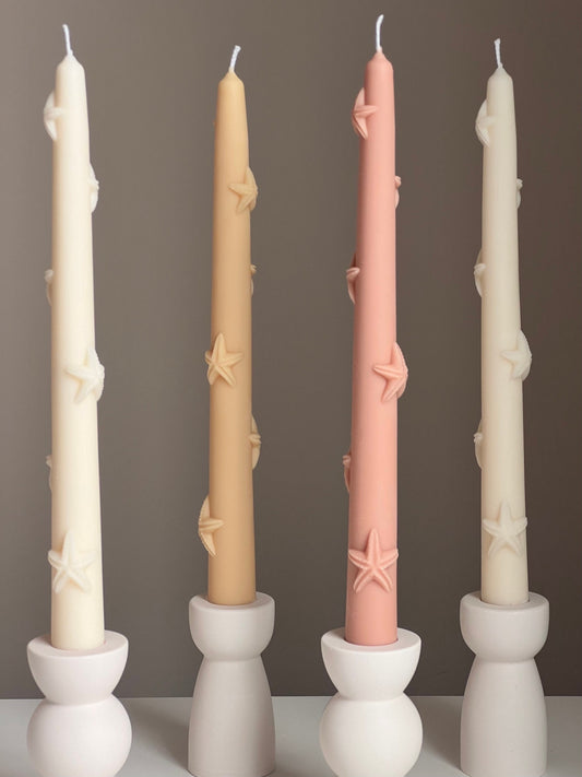 Starfish Taper Candle