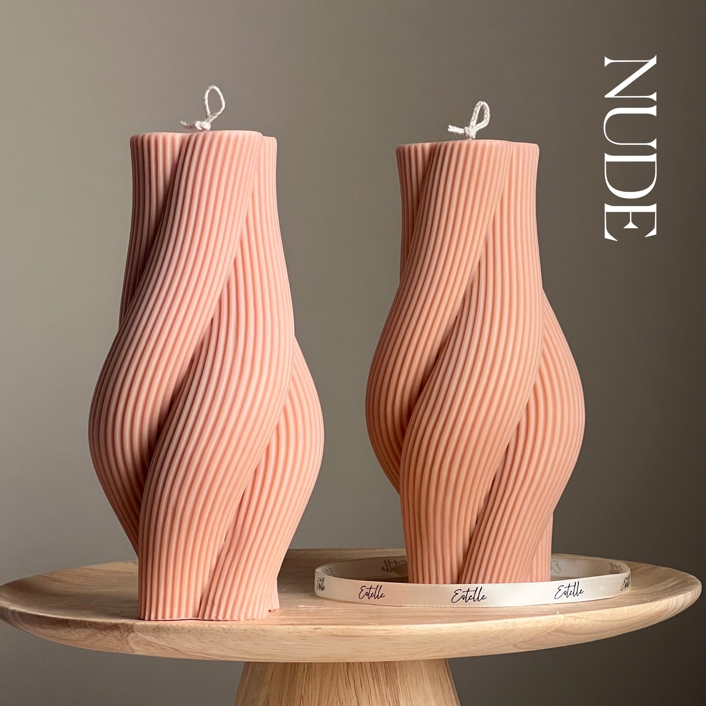 Twisted Rope Pillar Candle