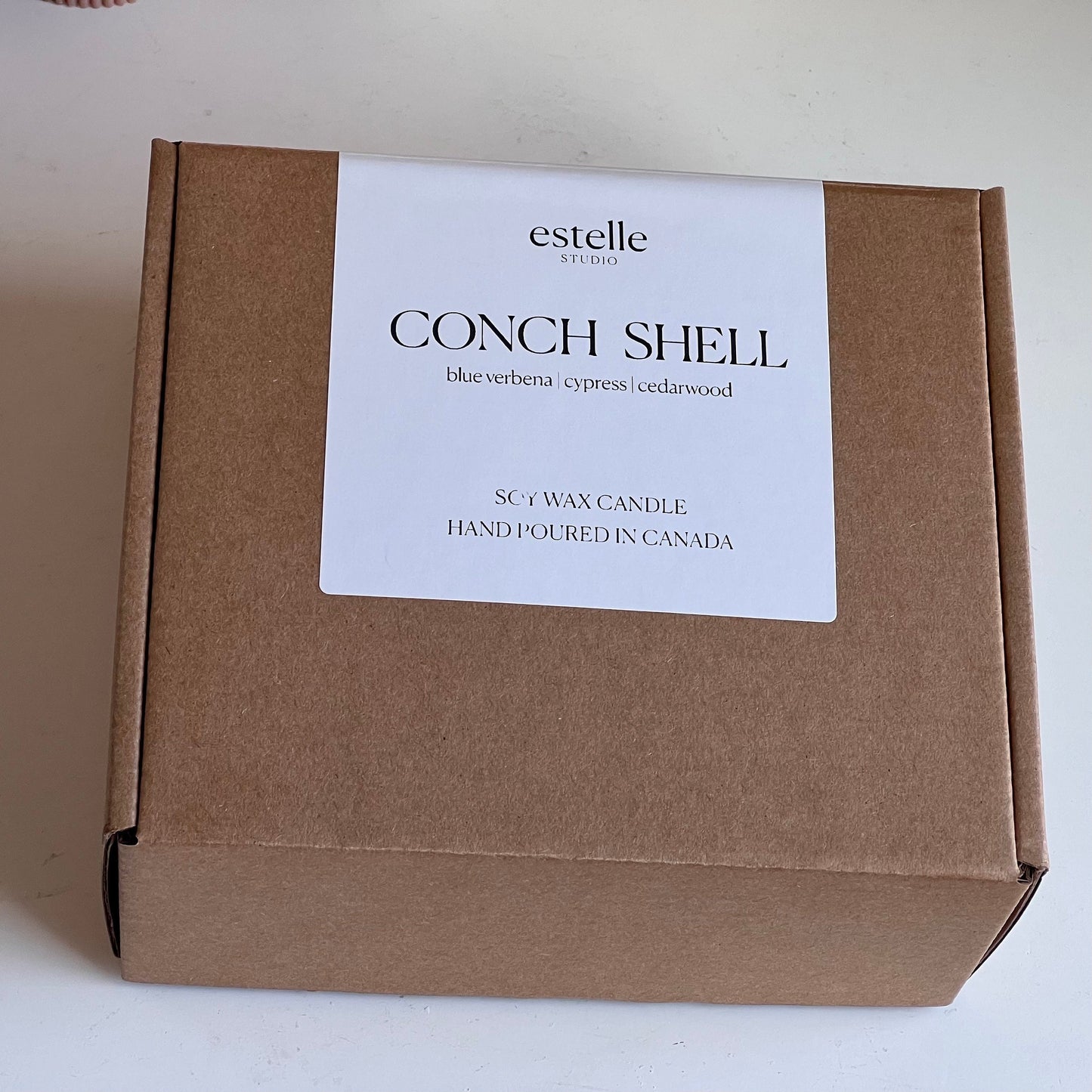 Conch Shell Container Soy Wax Candle
