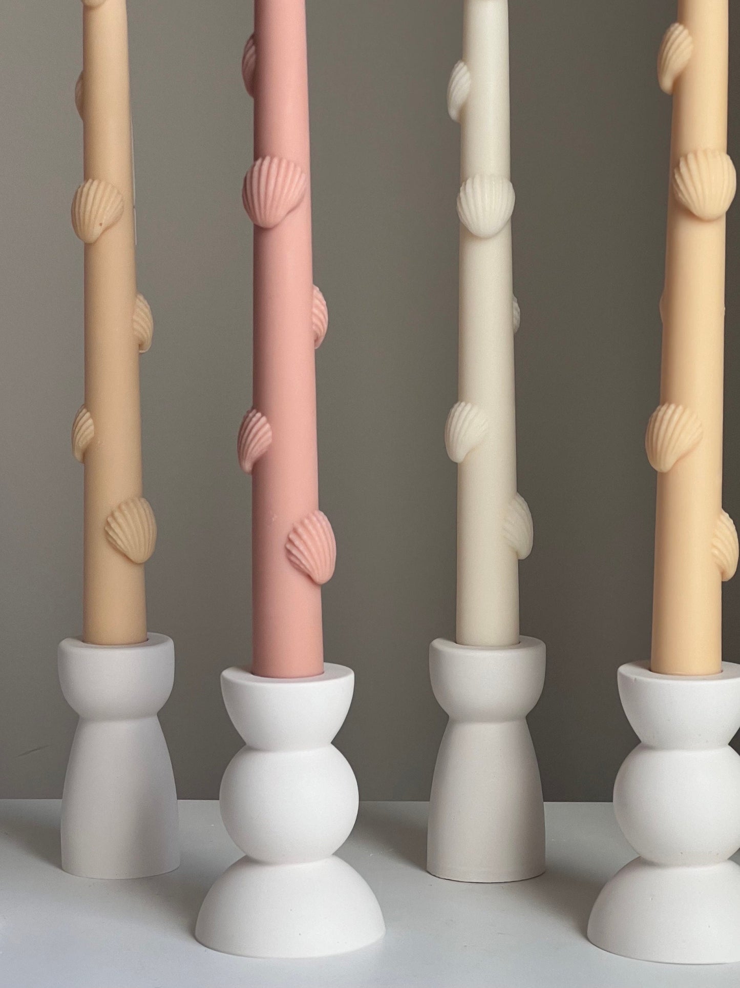 Shell Taper Candle