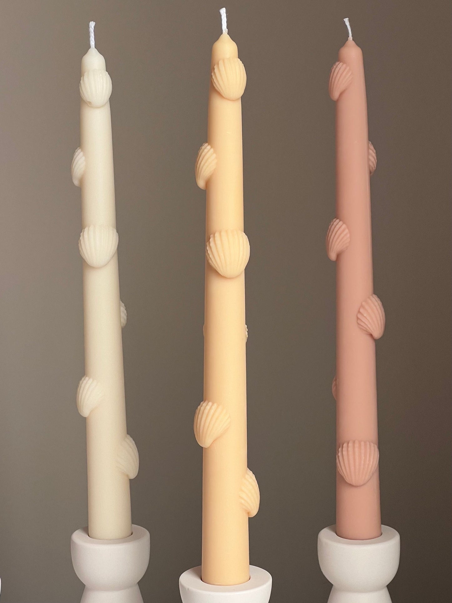 Shell Taper Candle
