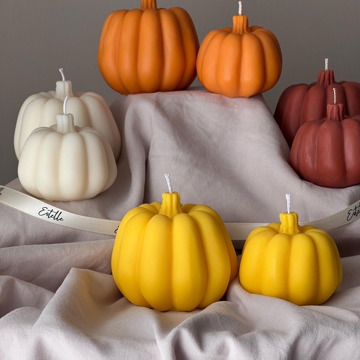 Autumn Pumpkin Candle Set
