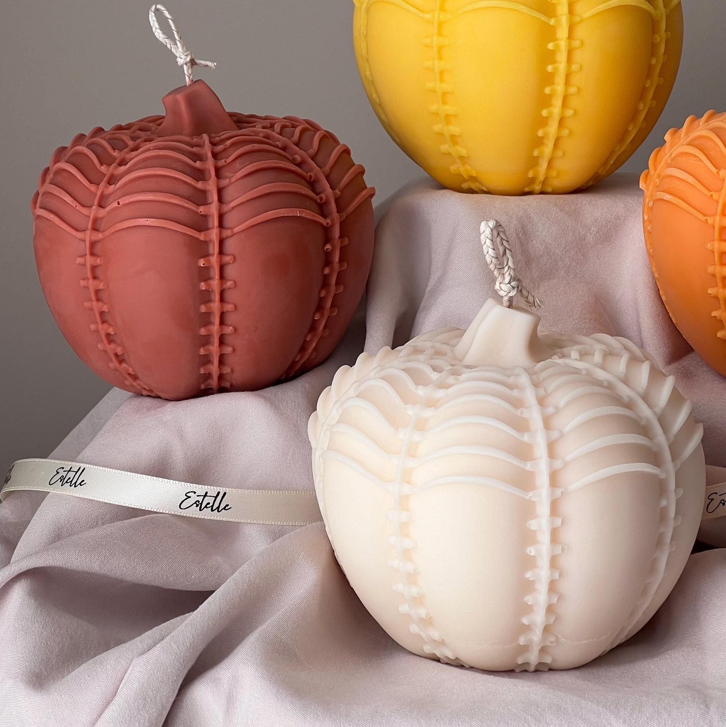 Large Autumn Pumpkin Candle