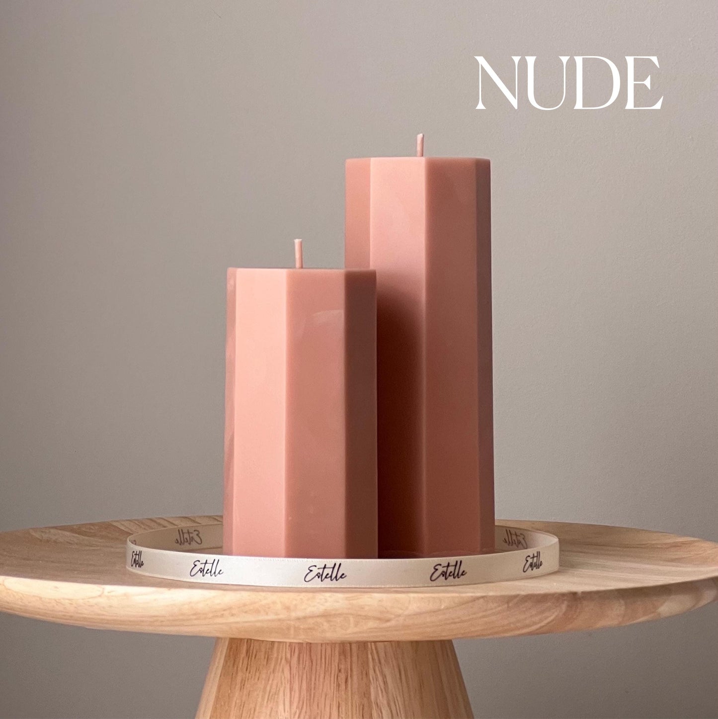 Classic Hexagon Pillar Candle Set