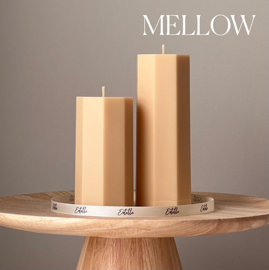 Classic Hexagon Pillar Candle Set