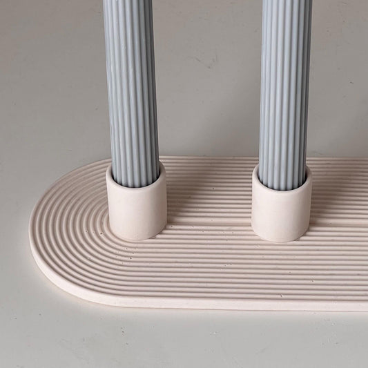 Minimal Geometric Candlestick Holder