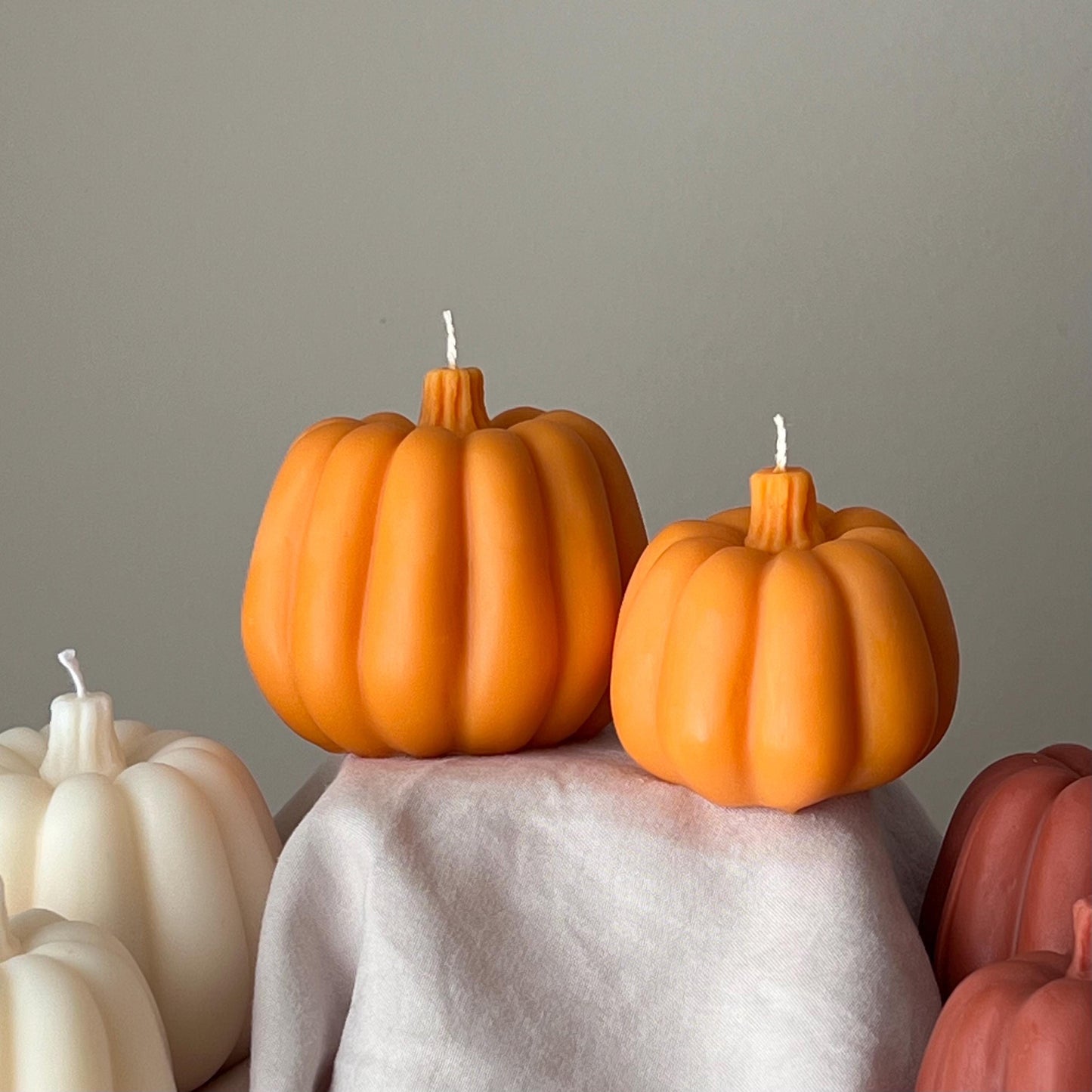 Autumn Pumpkin Candle Set