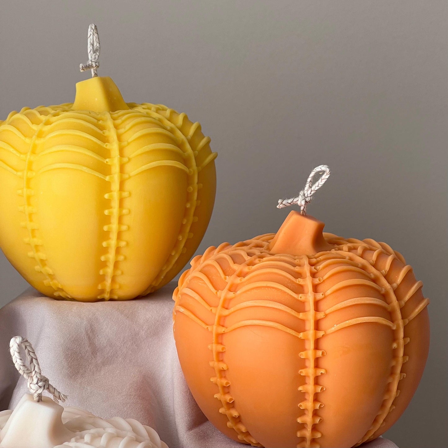 Large Autumn Pumpkin Candle