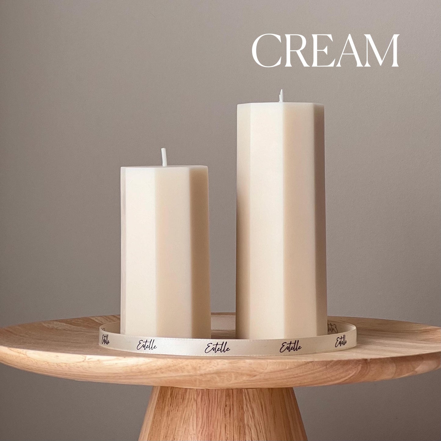 Classic Hexagon Pillar Candle Set