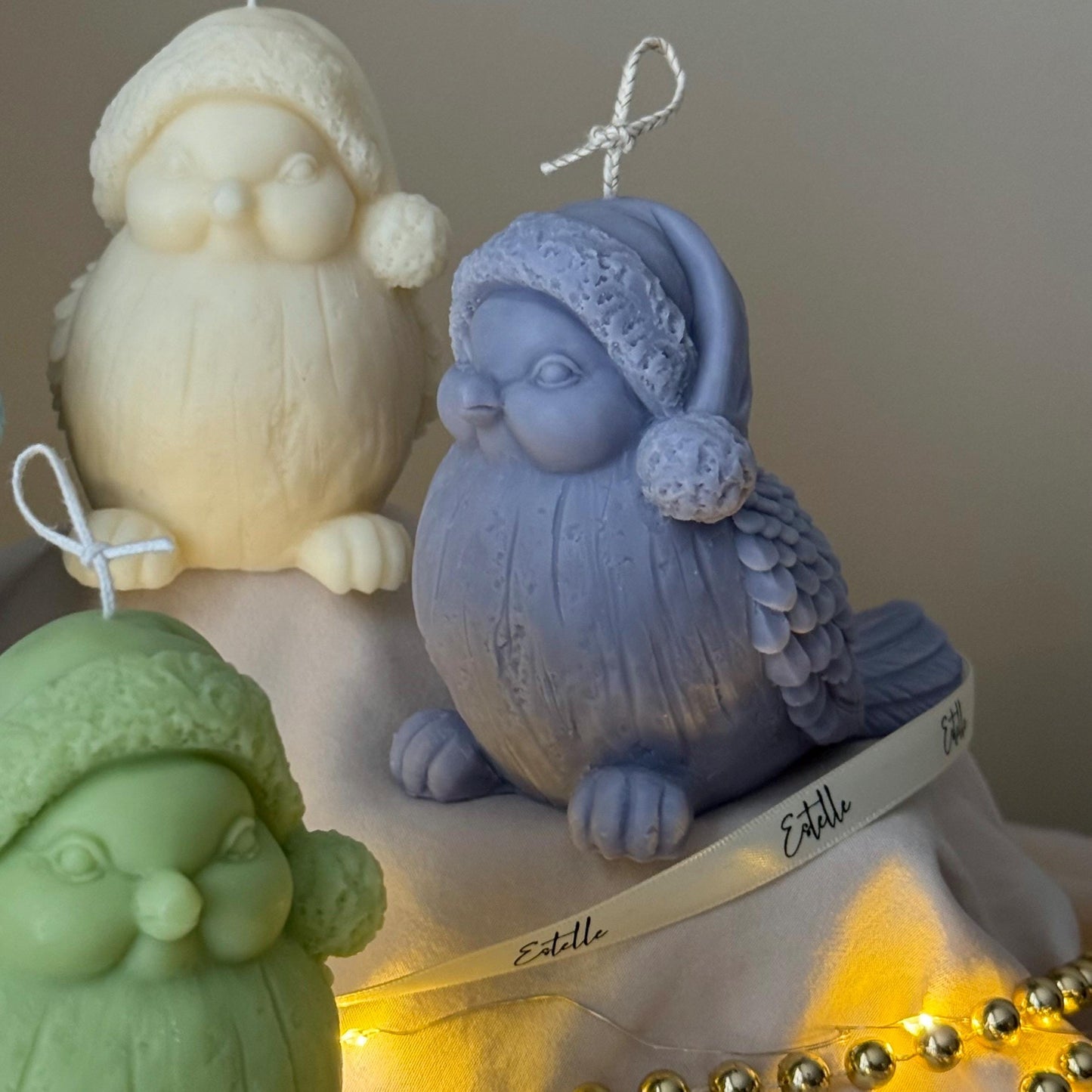 Cute Christmas Bird Candle